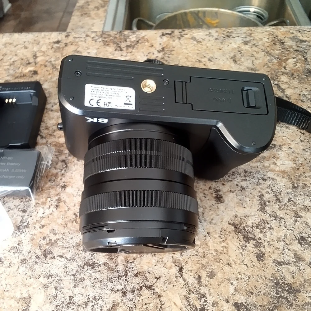 8K NIB Digital Camera Ultra HD, Dual Cameras, Auto Focus, All Accessories Below